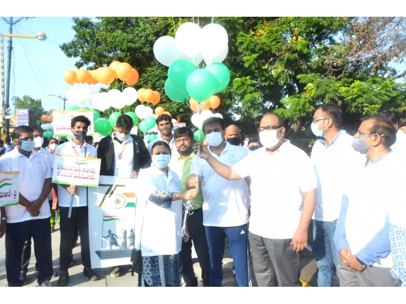 DPDs Hyderabad office participated in the Freedom Walk organised by ROB Hyderabad at Necklace Road